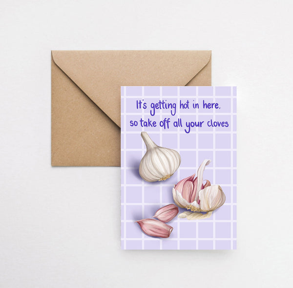 Garlic Pun Greeting Card