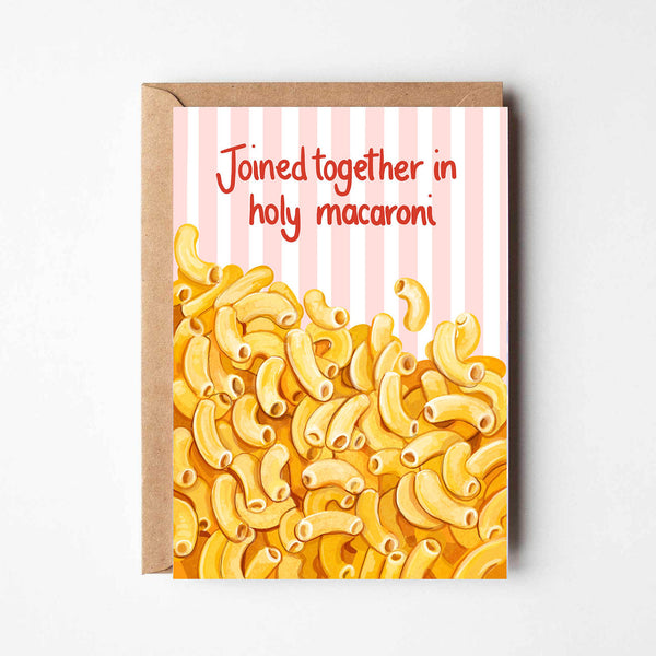 Holy Macaroni Greeting Card