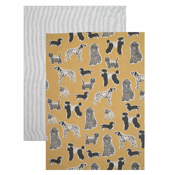 Pastel Pups Tea Towel Set