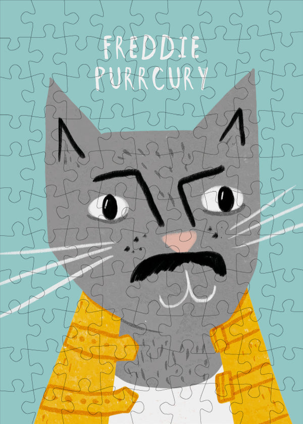 Freddie Purrcury 99 Piece Mini Jigsaw