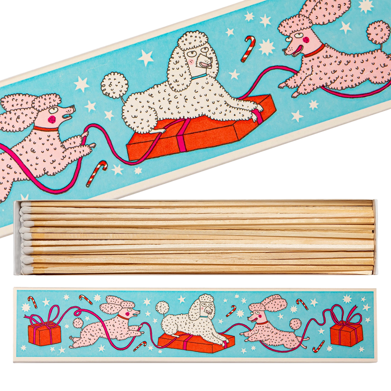 Christmas Poodles Long Matches