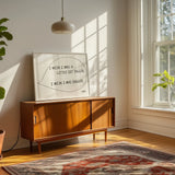 I Wish Retro Retro Music Home Decor Wall Art Print : A4