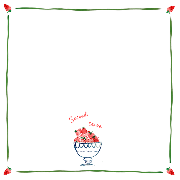 Mixed Doubles / Second Serve - Linen Napkin Set
