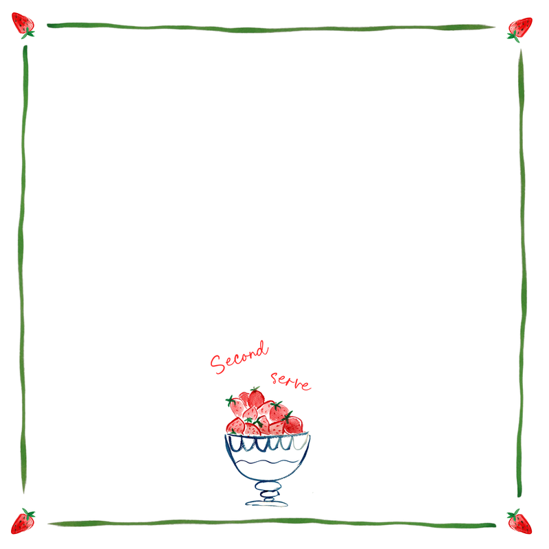 Mixed Doubles / Second Serve - Linen Napkin Set