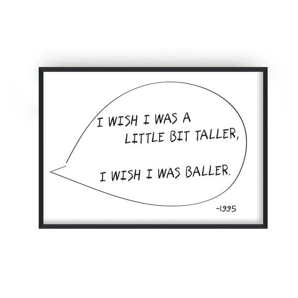 I Wish Retro Retro Music Home Decor Wall Art Print : A4