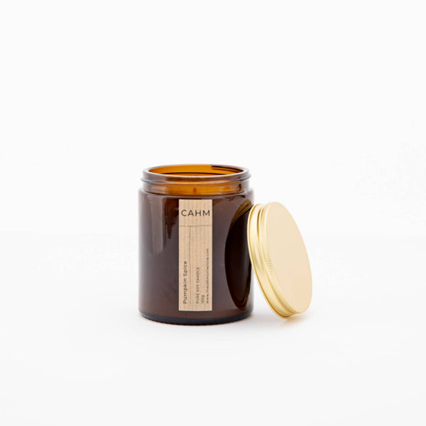 Pumpkin Spice Amber Jar Candle | Luxury Candle |Candle Gifts