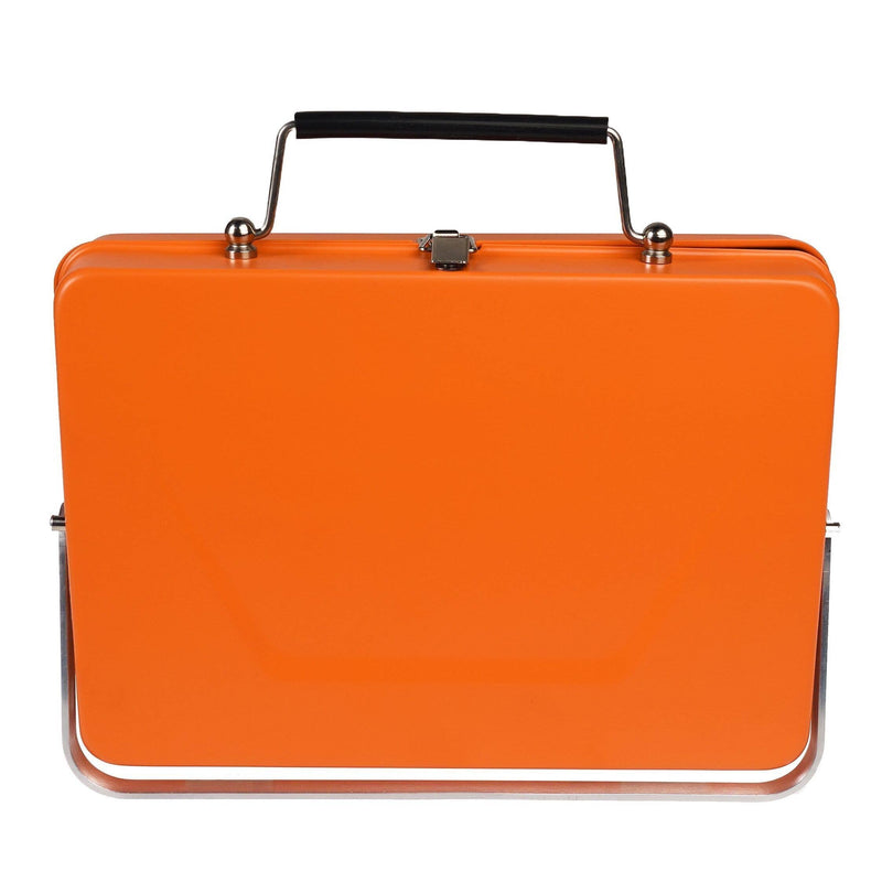Portable Suitcase Bbq - Burnt Orange