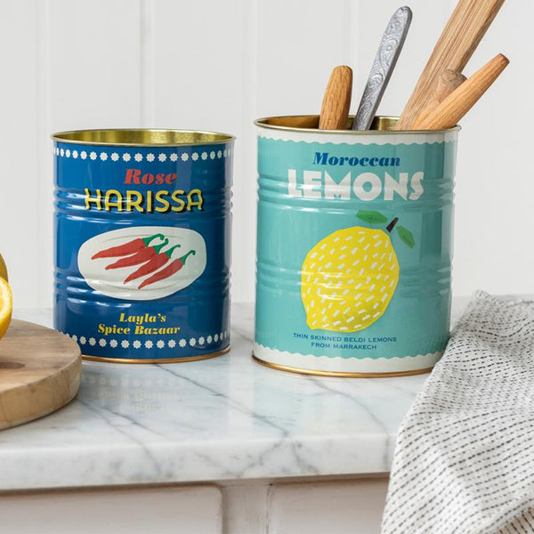 Storage Tins (Set of 2) - Lemons And Harissa