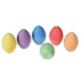 Six Coloured Chalk Eggs