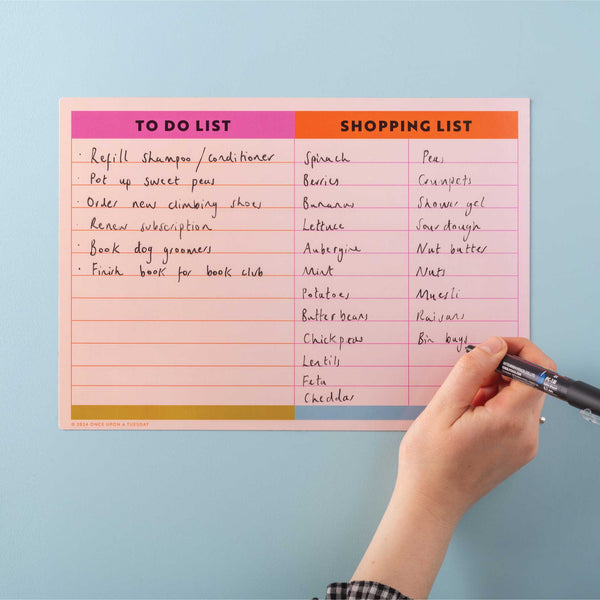 A4 Magnetic Shopping List & To Do List | Fridge Magnet