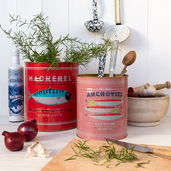 Xl Storage Tins (Set of 2) - Fish