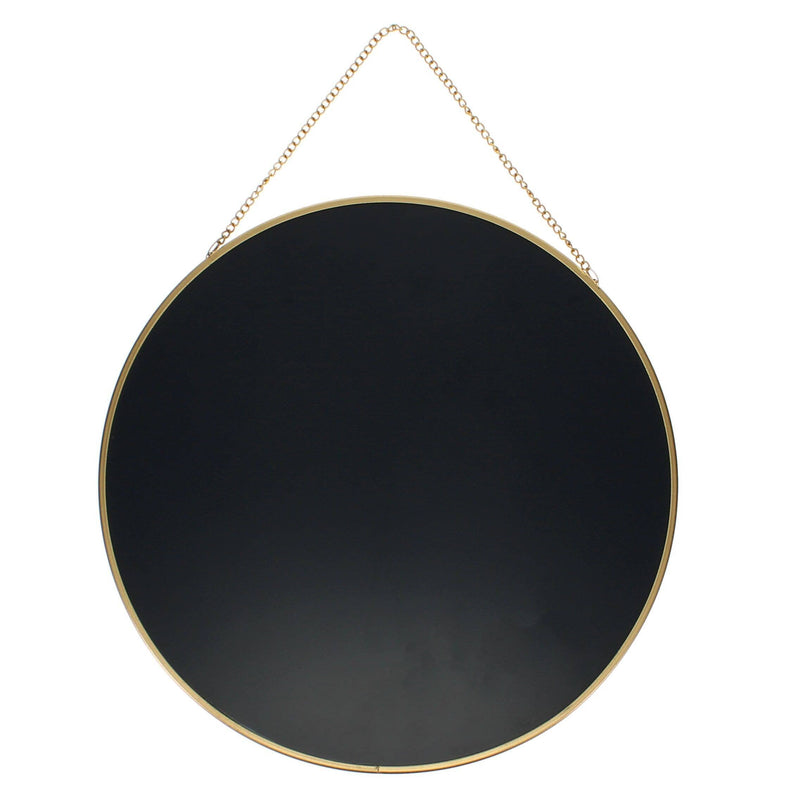 Circular Hanging Mirror (29cm) - Gold Tone