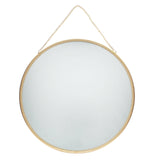 Circular Hanging Mirror (29cm) - Gold Tone