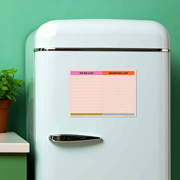 A4 Magnetic Shopping List & To Do List | Fridge Magnet