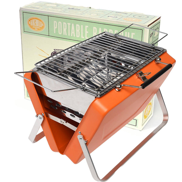 Portable Suitcase Bbq - Burnt Orange