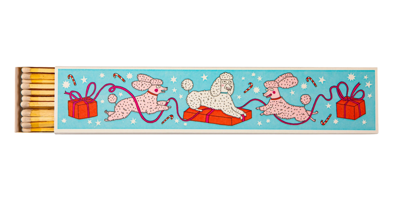 Christmas Poodles Long Matches