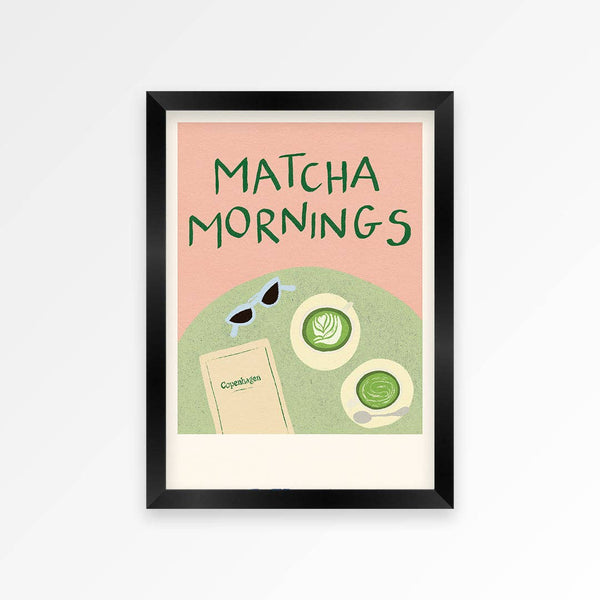 Matcha Mornings in Copenhagen Print: Unframed / A4