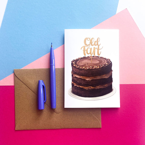Old Fart Greeting Card