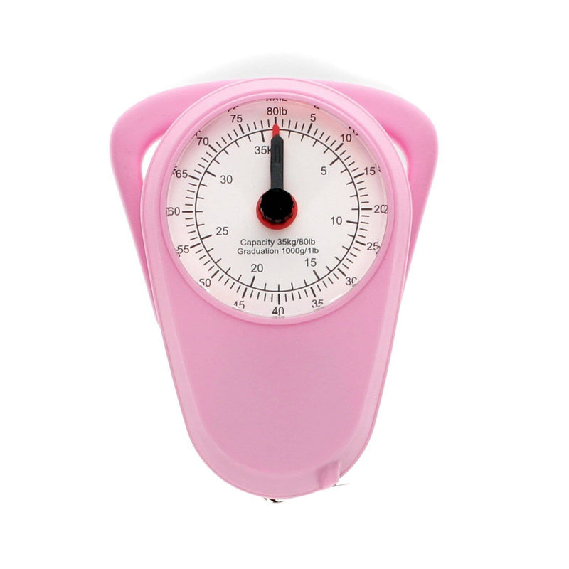 Travel Scales With Tape Measure - Pink