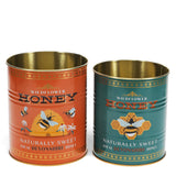 Medium storage tins (set of 2) - Honey