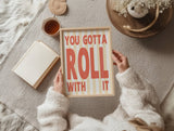Roll With It Oasis Retro Music Giclée Art Print: A3