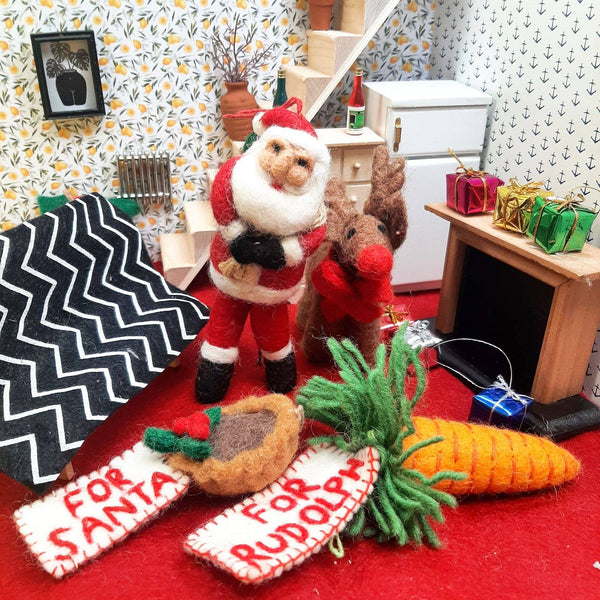 Handmade Felt Snack for Rudolph Christmas Decoration