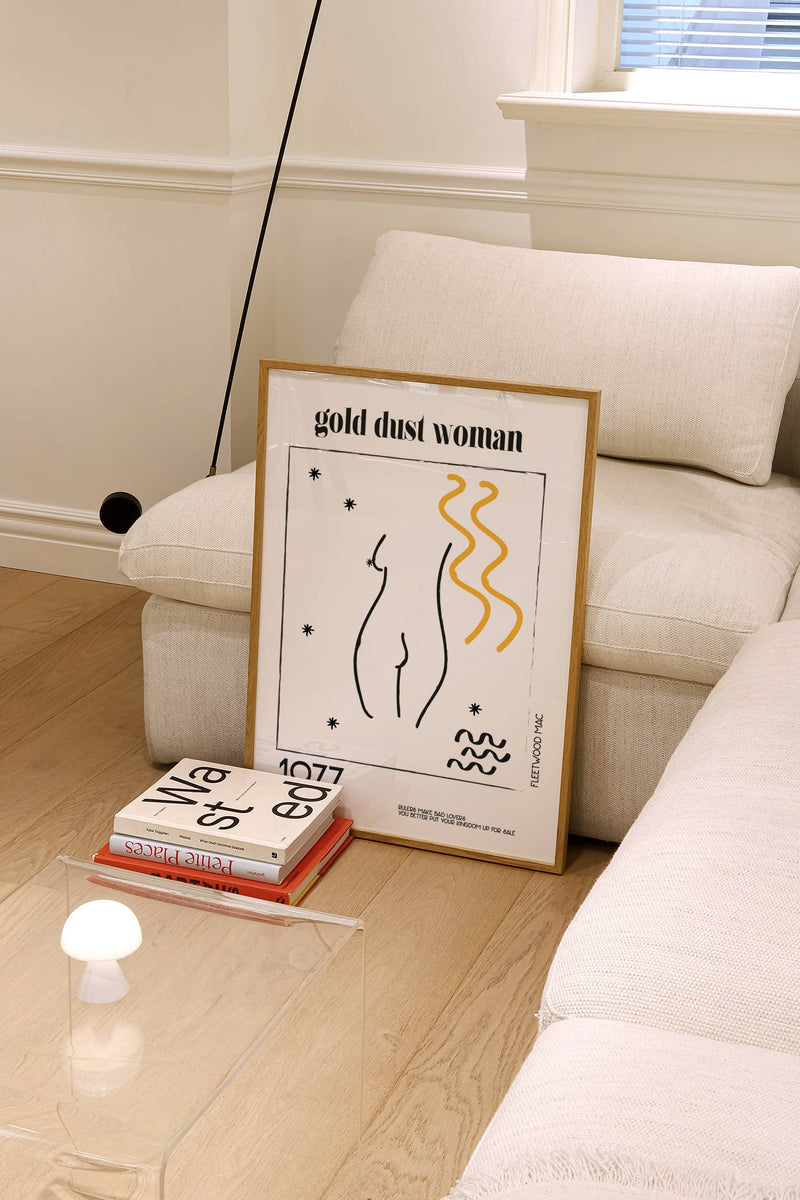 Gold Dust Woman Retro Giclée Art Print: A3