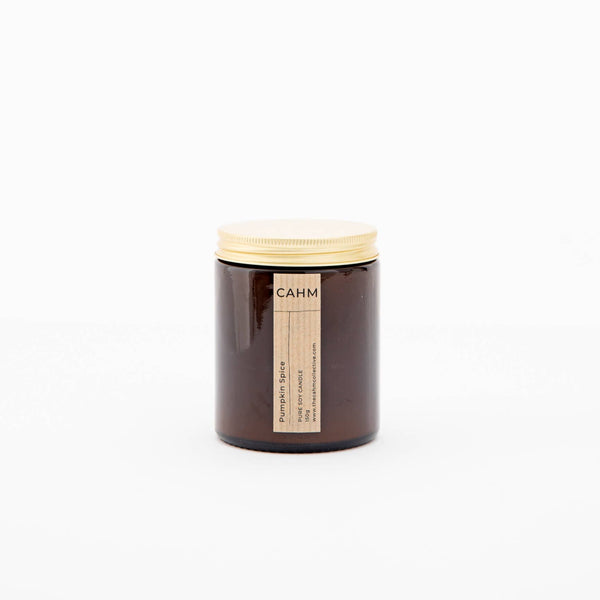 Pumpkin Spice Amber Jar Candle | Luxury Candle |Candle Gifts