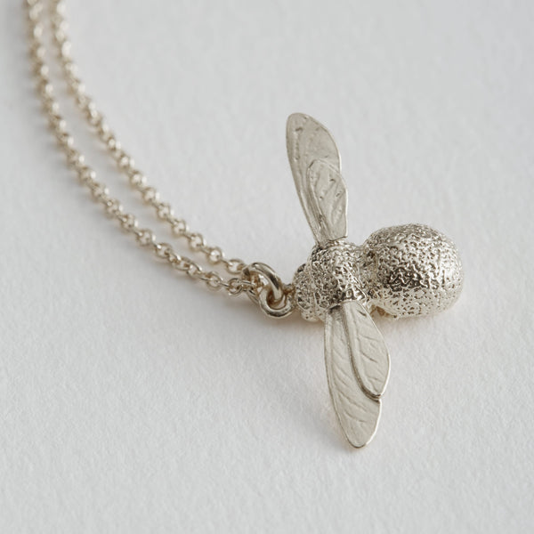 Silver Baby Bee Necklace
