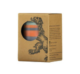 Short Striped Pillar Candles - 10cm