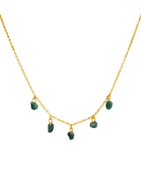 Mohica Raw Emerald Charm Choker