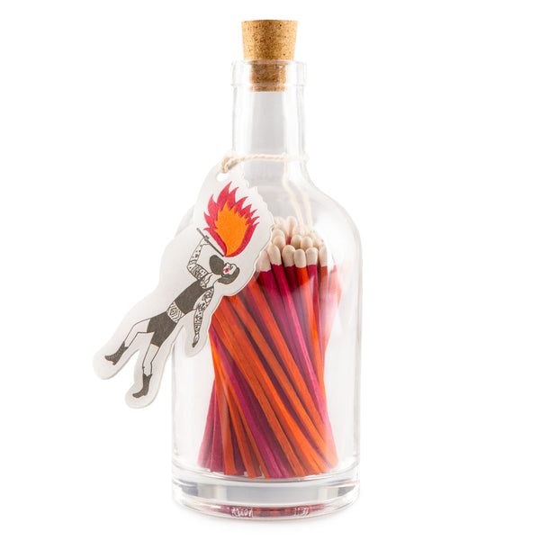 Fire Breather Colourful Match Bottle