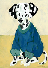 Dalmatian in Sweatshirt by Hanna Peterson