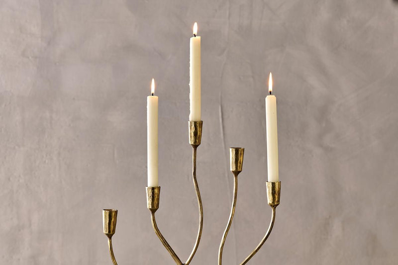 Palani Antique Brass Candelabra