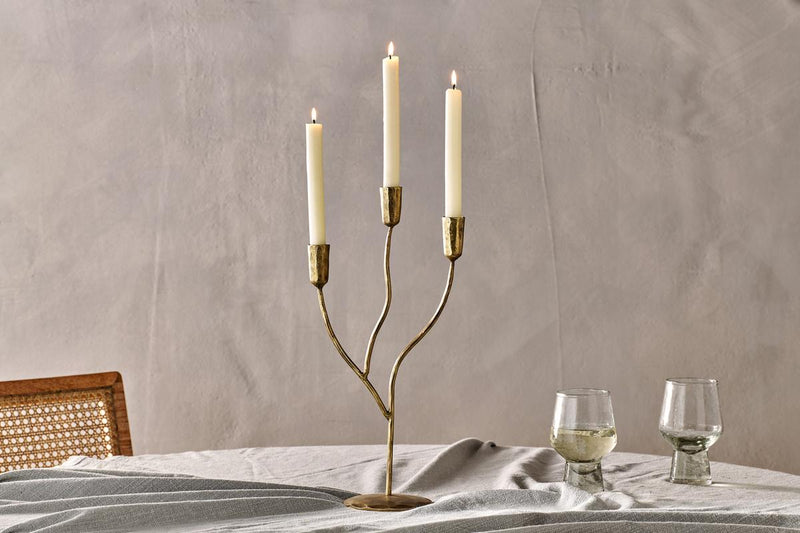 Palani Antique Brass Candelabra
