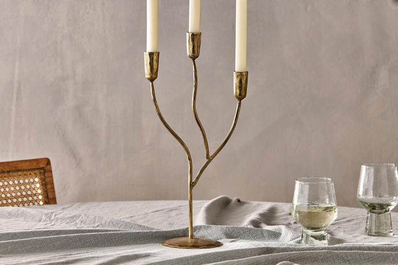 Palani Antique Brass Candelabra