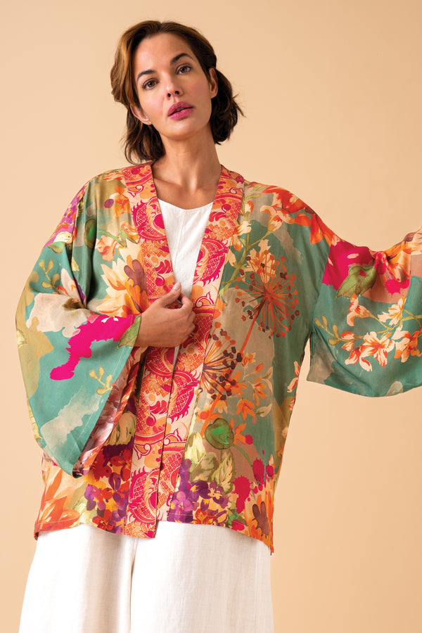 Birds and Blooms Kimono Jacket