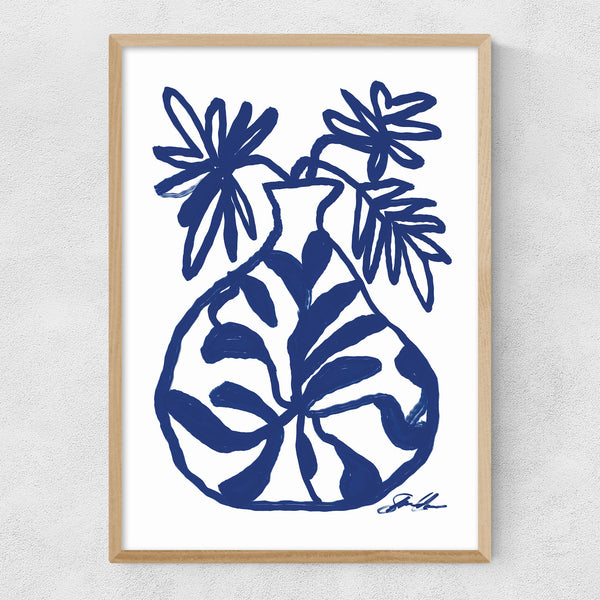 Blue Vase by Stephie Cardona