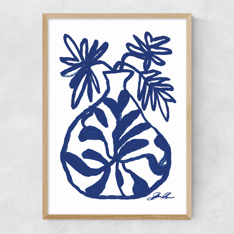 Blue Vase by Stephie Cardona