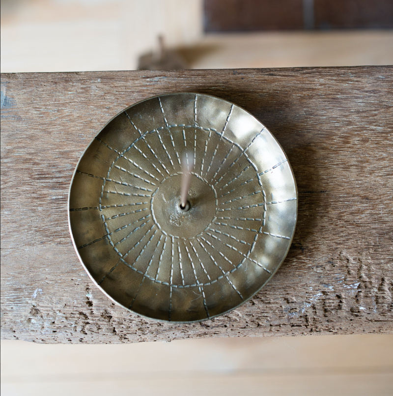 Forged Incense Burner with Incense Sticks