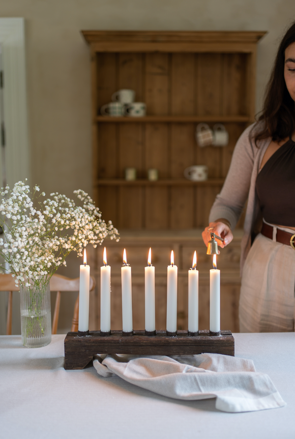 Vintage Wooden Candle Holder