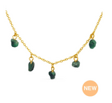 Mohica Raw Emerald Charm Choker