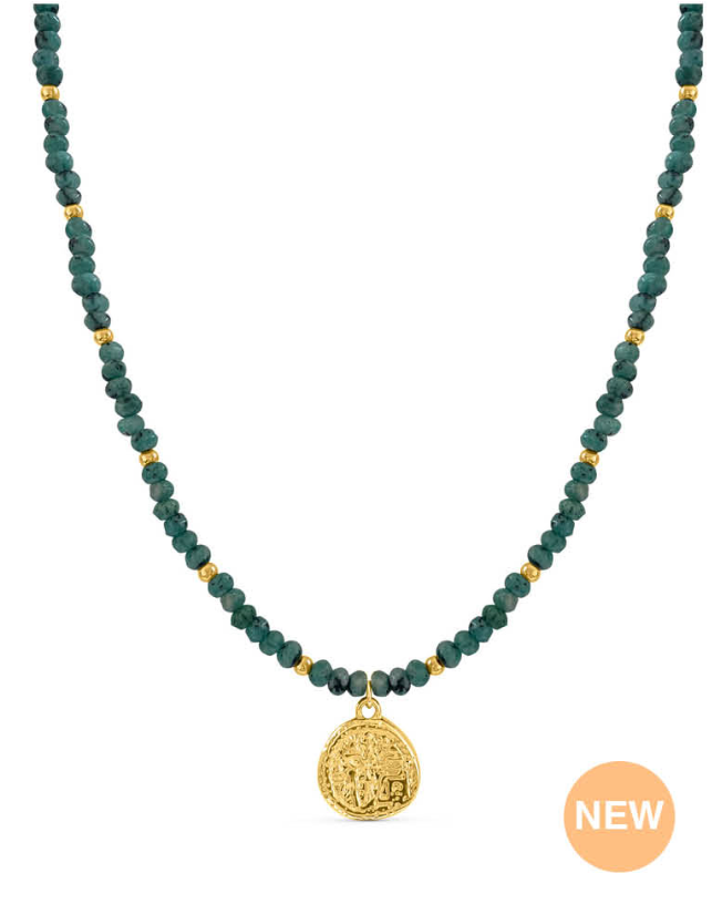 Azurite Medallion Necklace