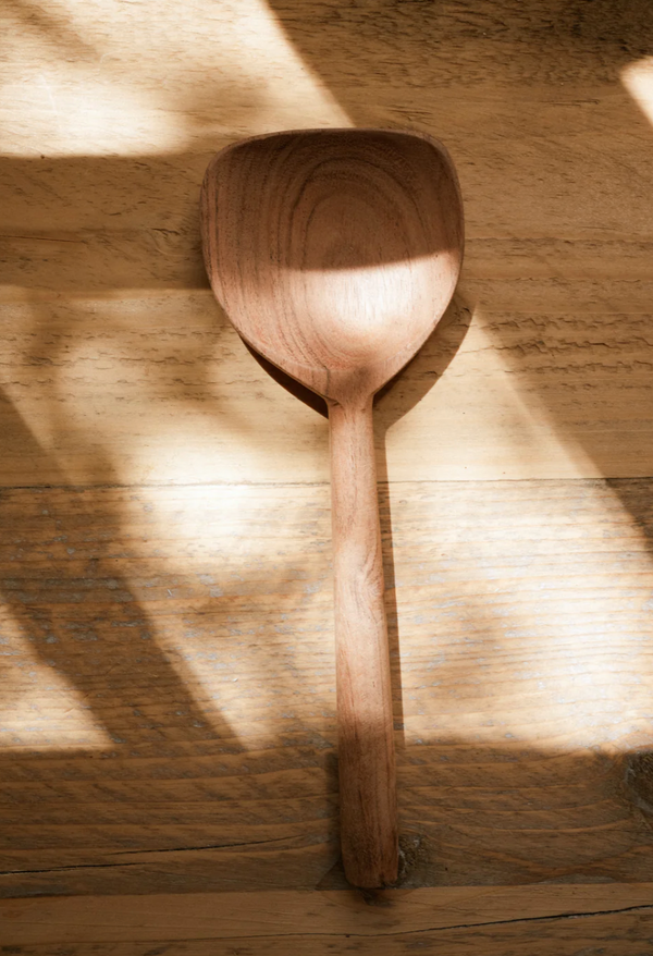 Acacia Wood Flat Wide Spatula/Scoop