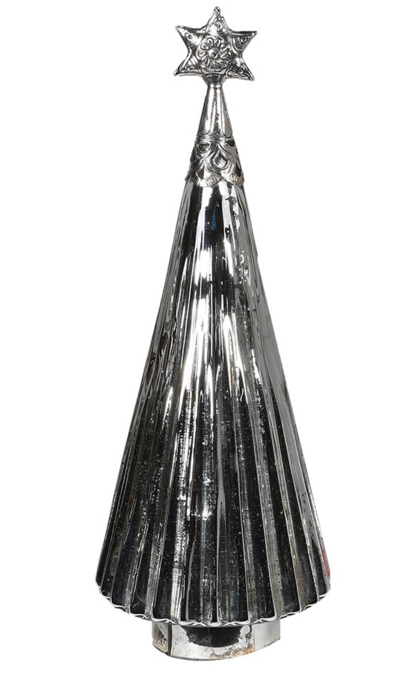 Large Mercury Glass Christmas Tree