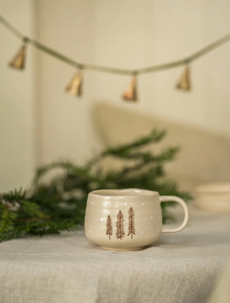 Hand Painted Nordic Tree Mug