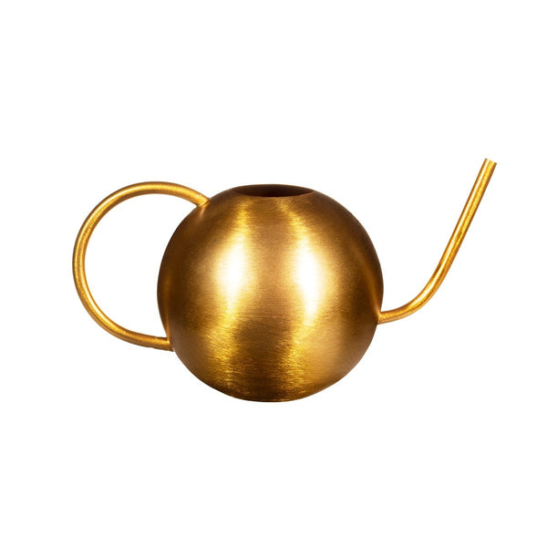 Golden Round Metal Watering Can