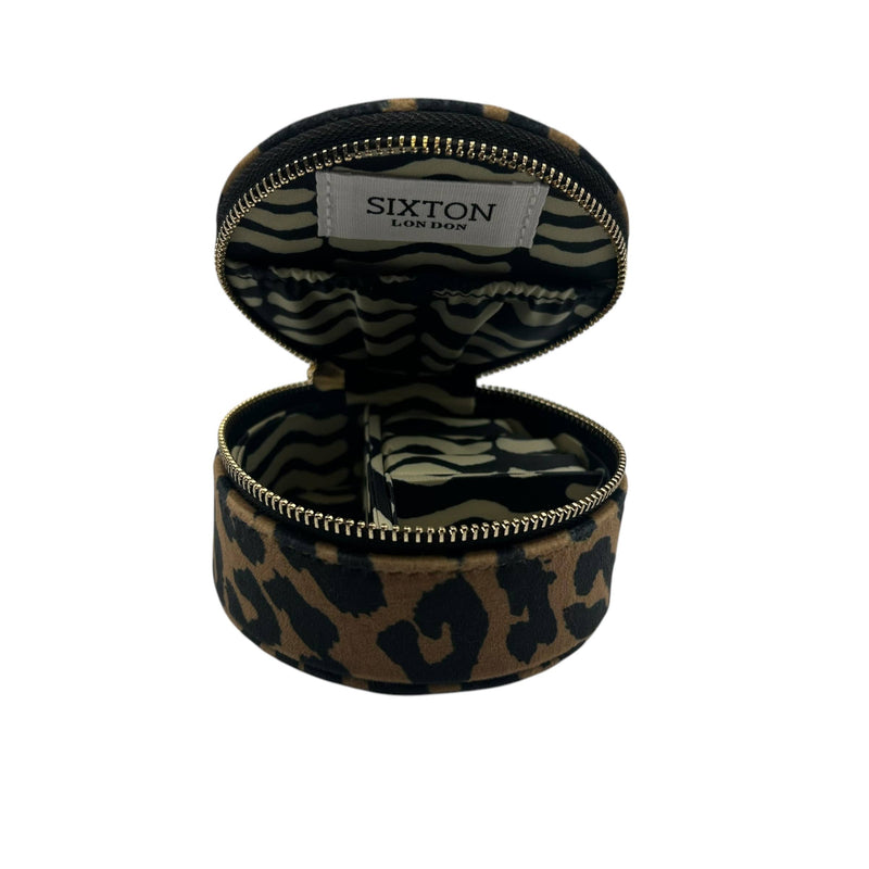 Jewellery Travel Pot in leopard print
