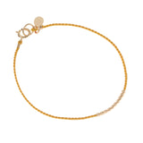 Delicate Silk and Gold Friendship Bracelet