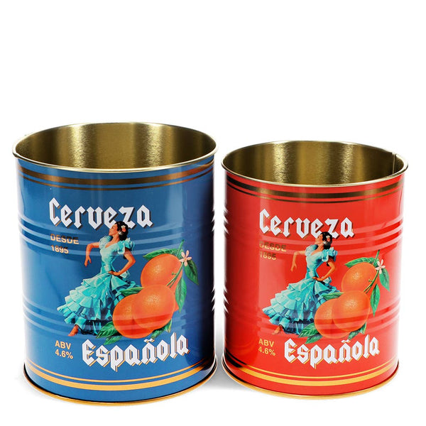 Medium storage tins (set of 2) - Cerveza Española